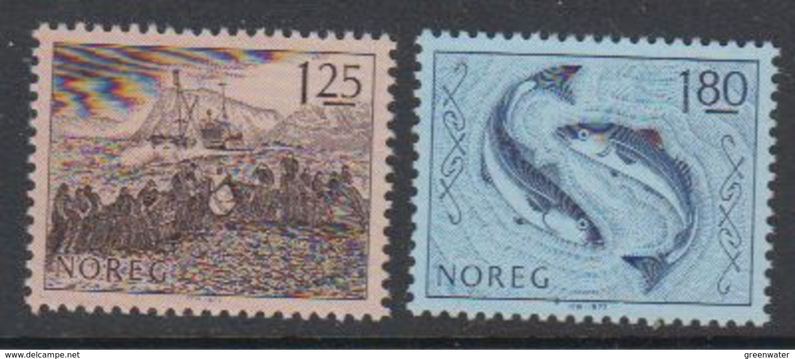 Norway 1977 Fischfang 2v ** Mnh (42787A) - Ongebruikt