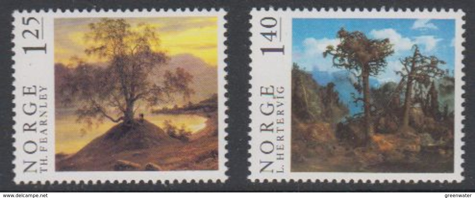 Norway 1976 Paintings 2v ** Mnh (42787D) - Nuevos