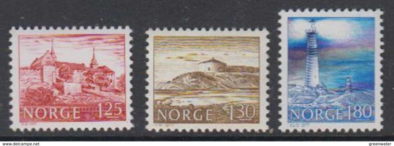 Norway 1977 Bauwwerke 3v ** Mnh (42787E) - Ongebruikt