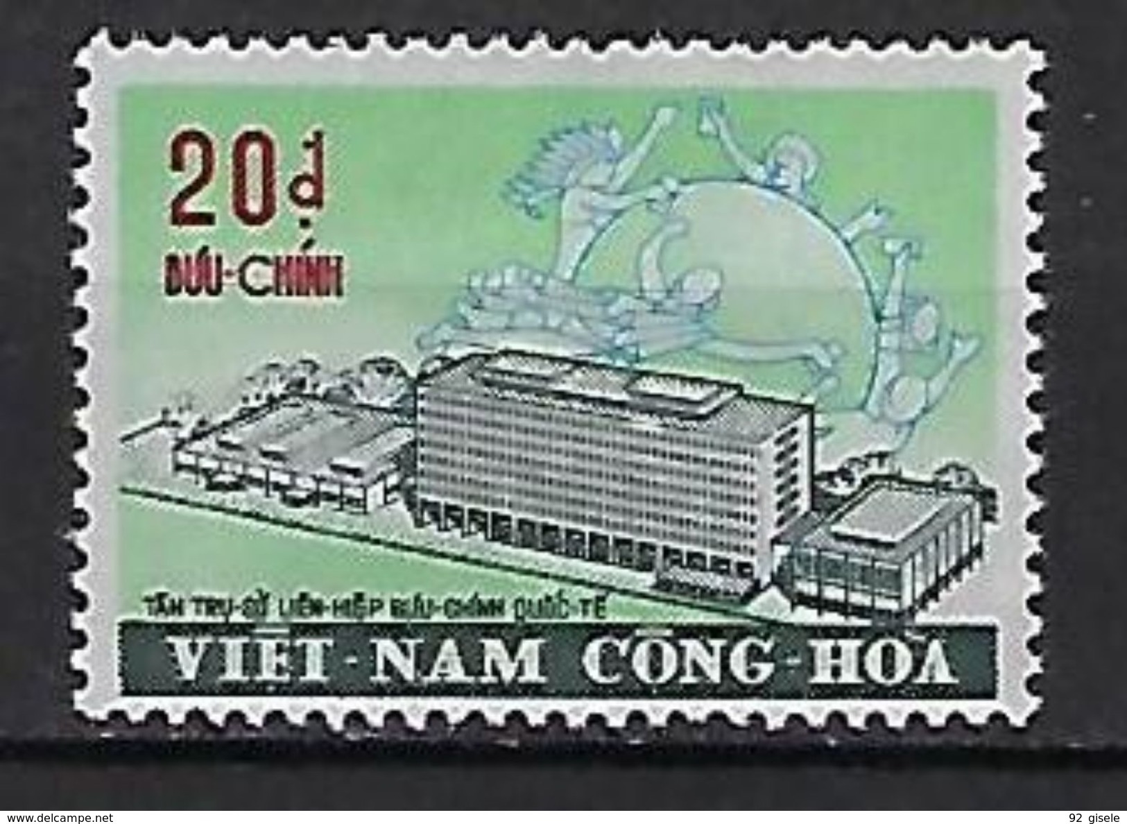 Viet-Sud YT 403 " Bâtiment UPU " 1971 Neuf** MNH - Vietnam