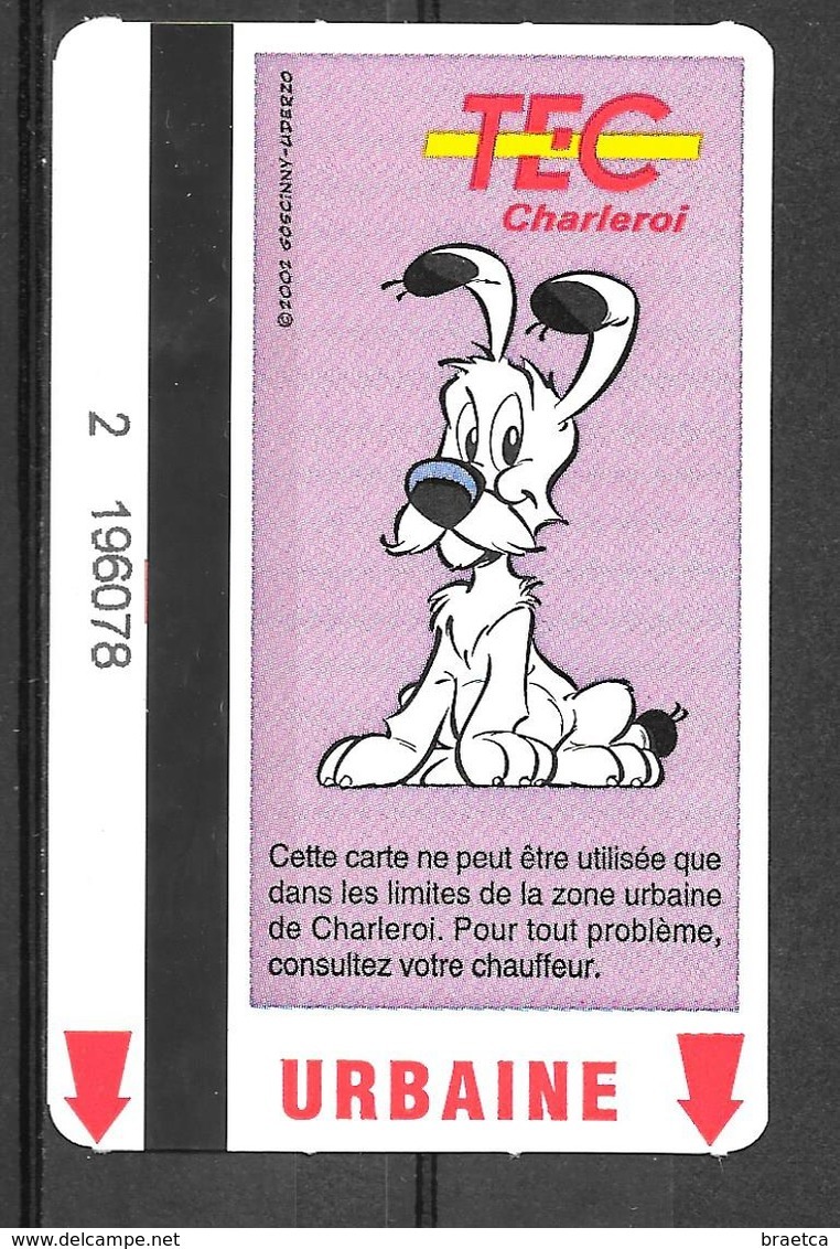 Carte De Transport - TEC - BD Astérix Et Obélix - Transport En Commun Belgique - Urbaine - 2002 - Europe