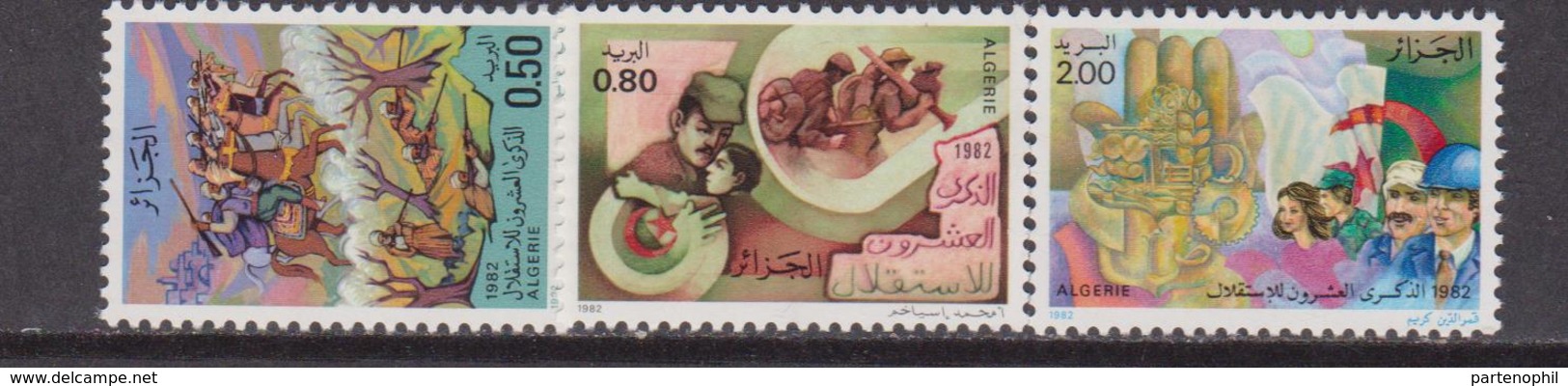 Algeria - 766/768** Anniversaire De L'indépendance, 1982  Set MNH - Algeria (1962-...)