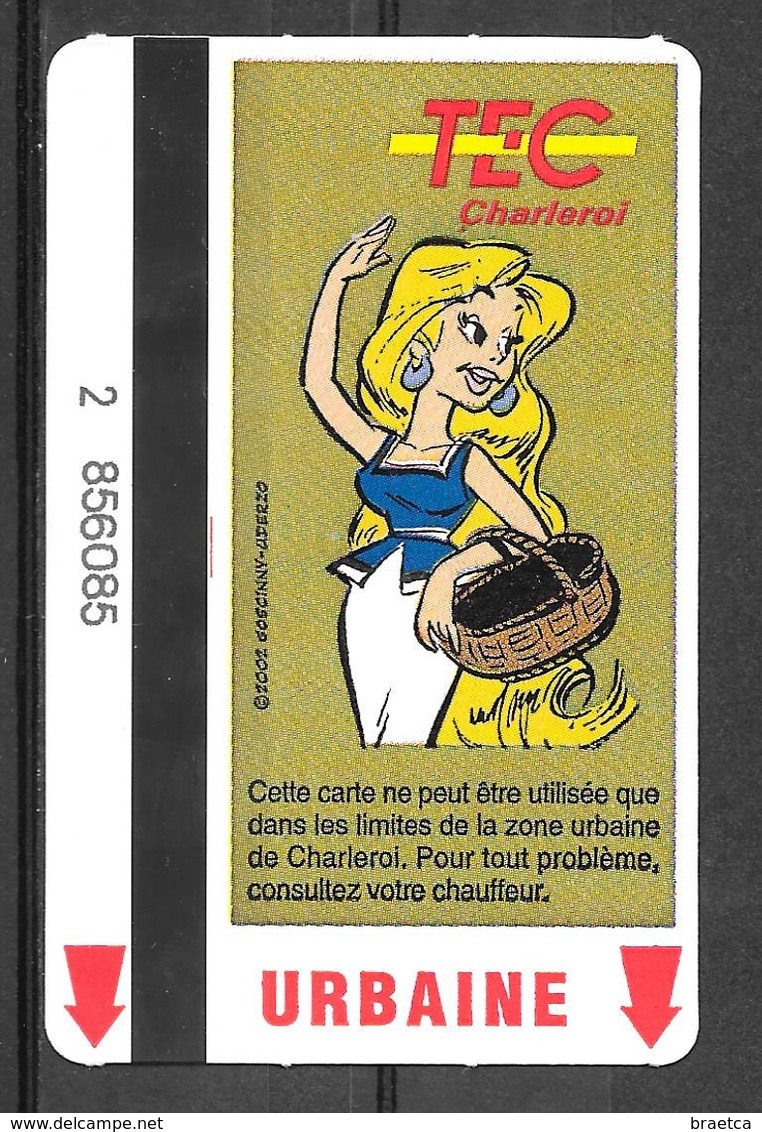 Carte De Transport - TEC - BD Astérix Et Obélix - Transport En Commun Belgique - Urbaine - 2002 - Europa