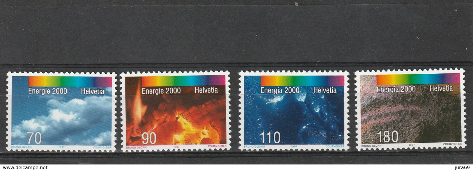 Suisse Neuf **  1997  N° 1547/1550   Programme D'actions "Energie 2000) - Nuovi