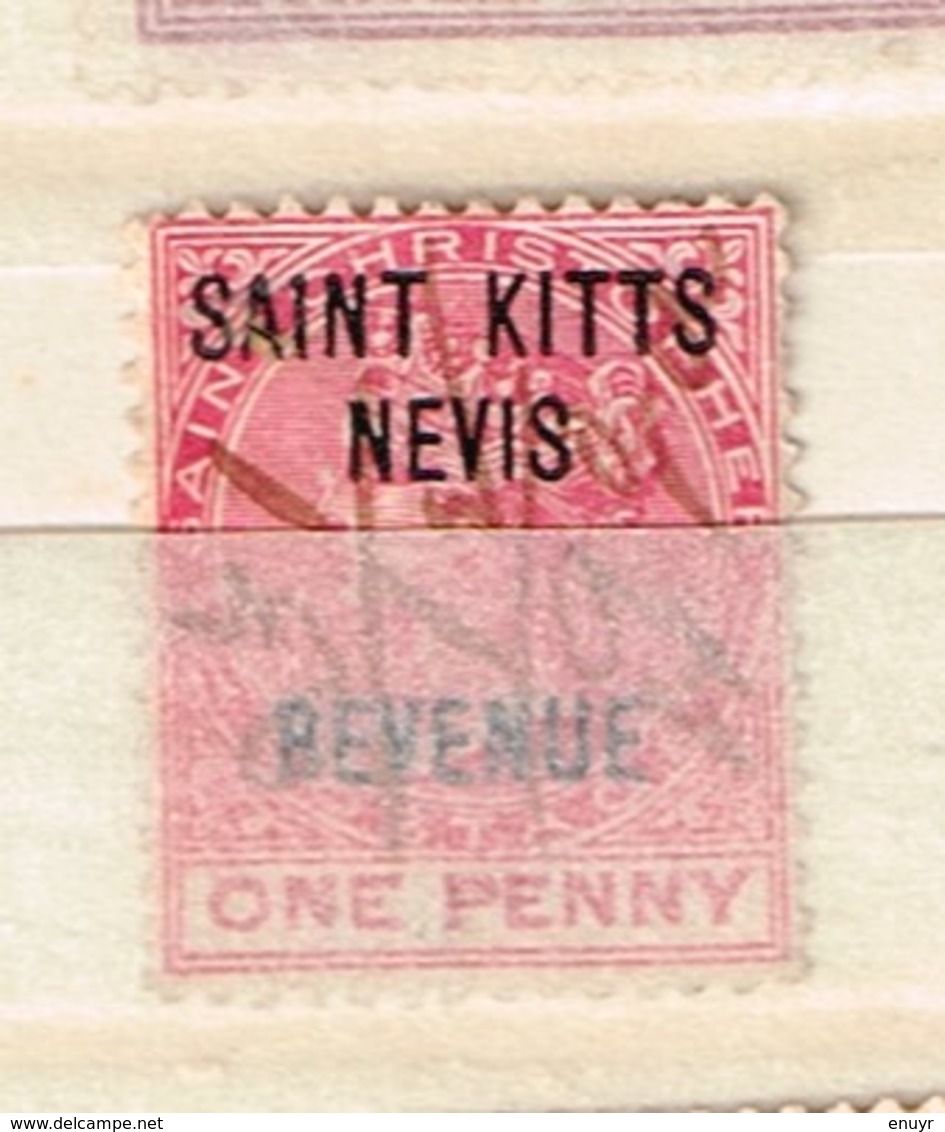 Saint Kitts Nevis Ancien Timbre Fiscal  à Identifier - Collections (sans Albums)