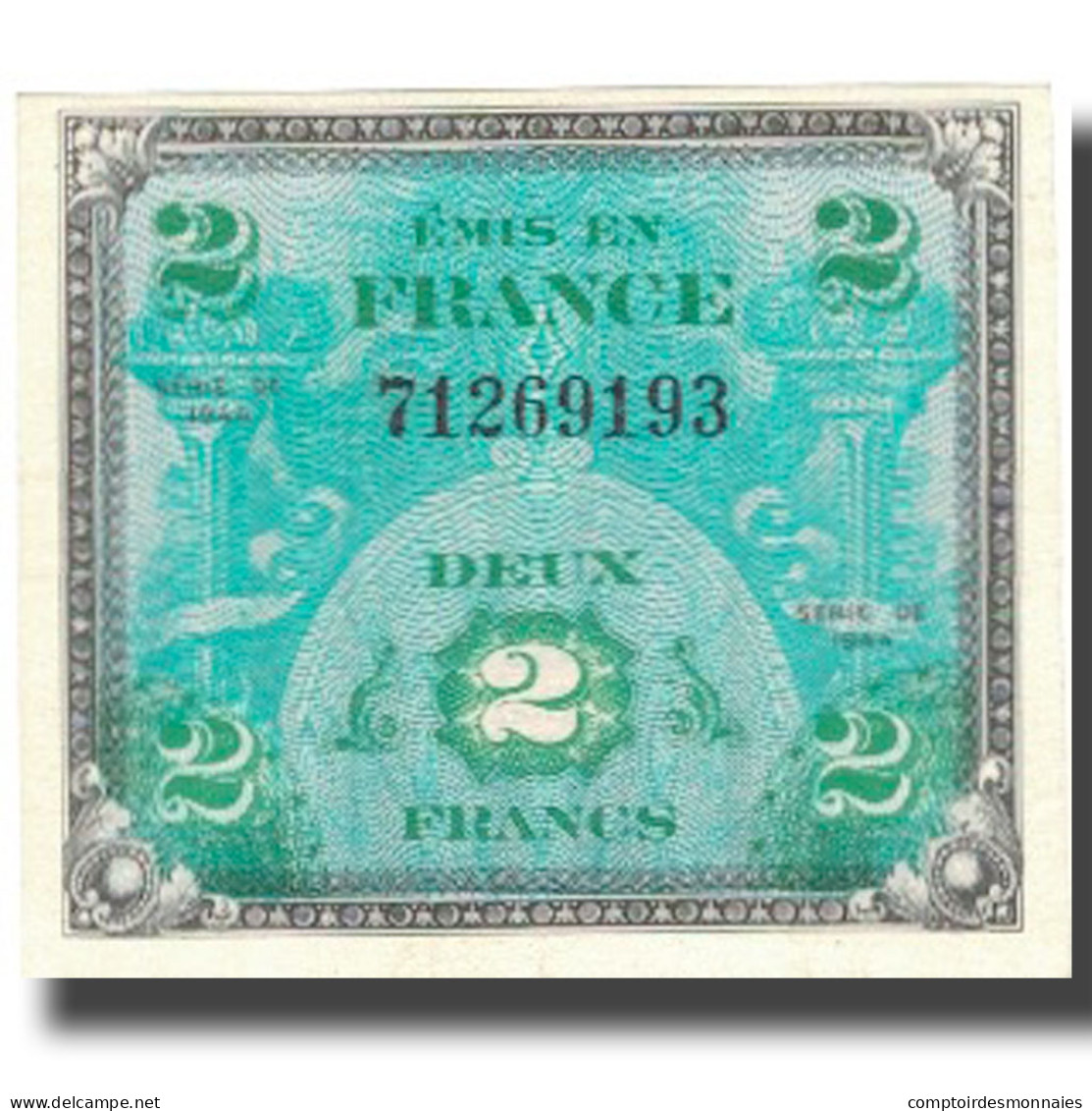 France, 2 Francs, Drapeau/France, 1944, 1944, SUP+, Fayette:VF16.1, KM:114a - 1944 Drapeau/Francia