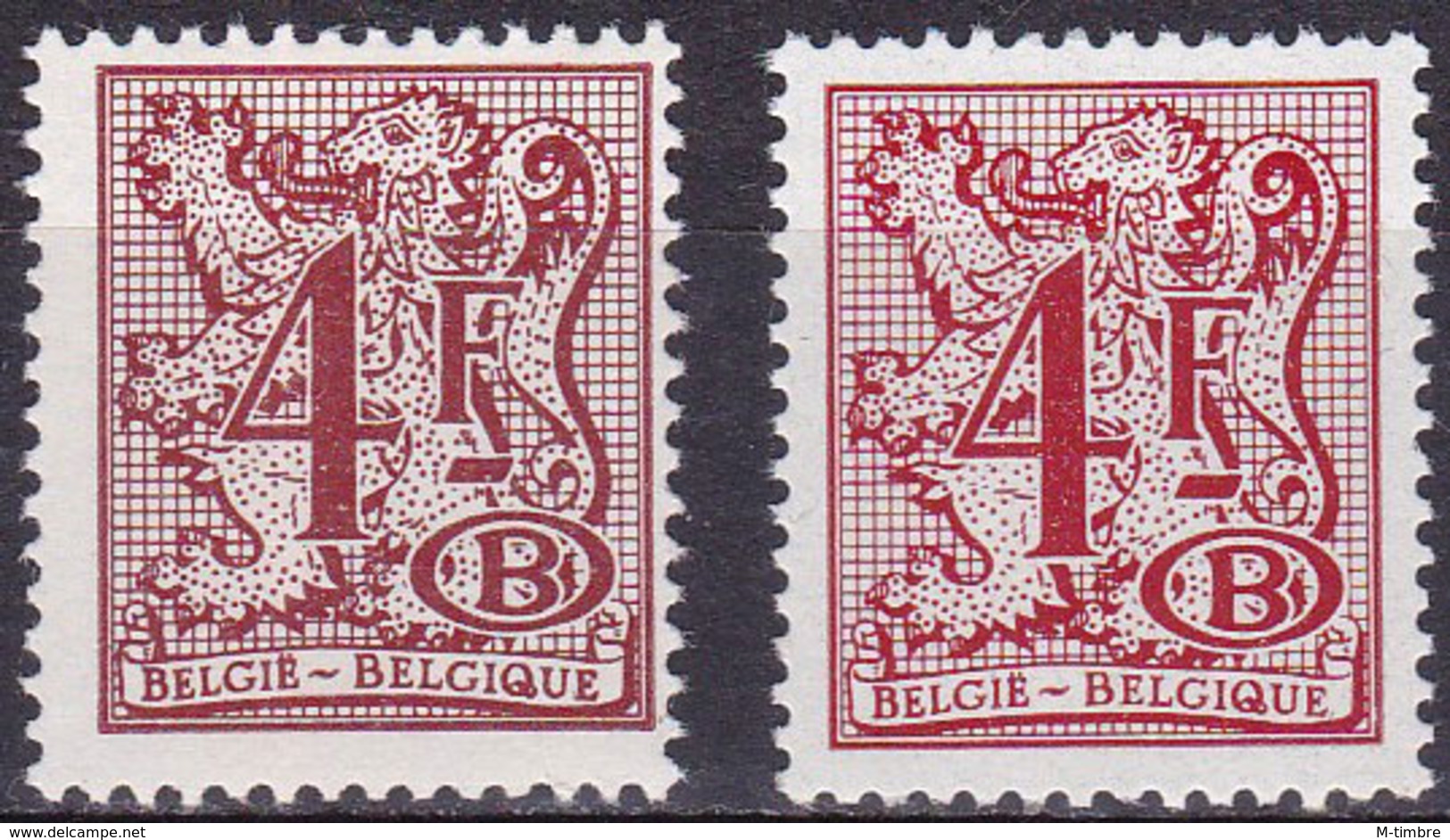 Belgique S76 - S76P7 Année 1977 - Chiffre Sur Lion Héraldique (MNH **) - Other & Unclassified