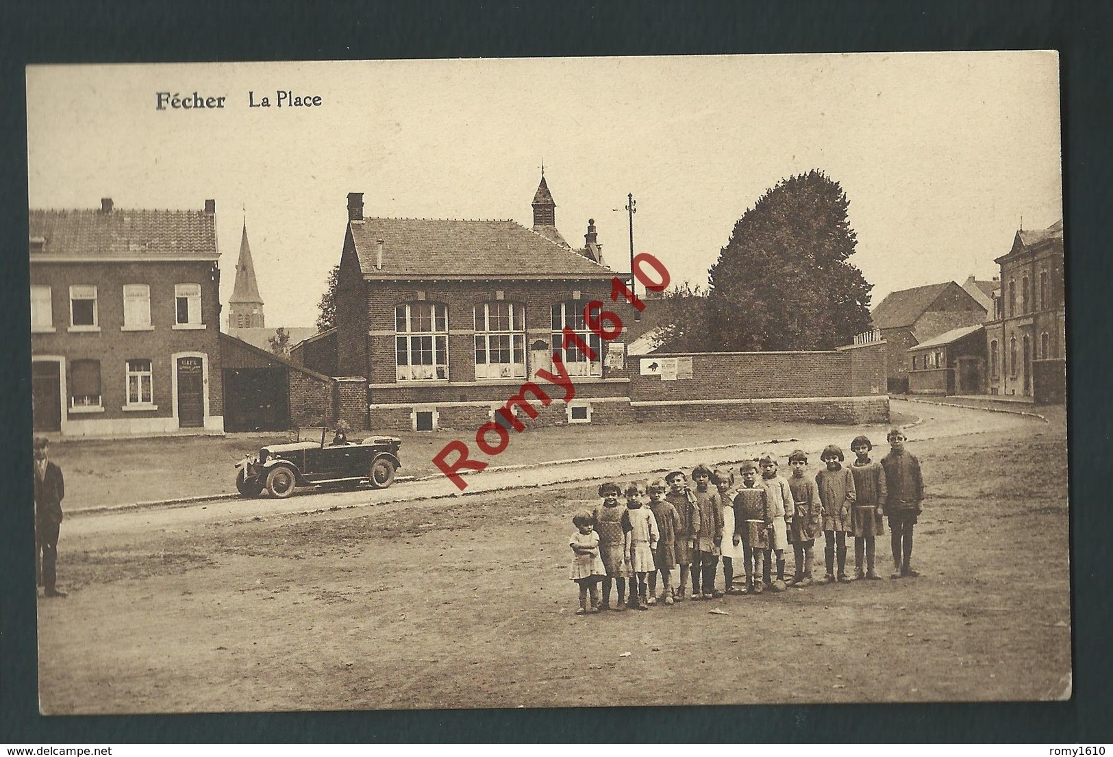 Fecher - La Place. Carte Animée, Voiture,... - Soumagne