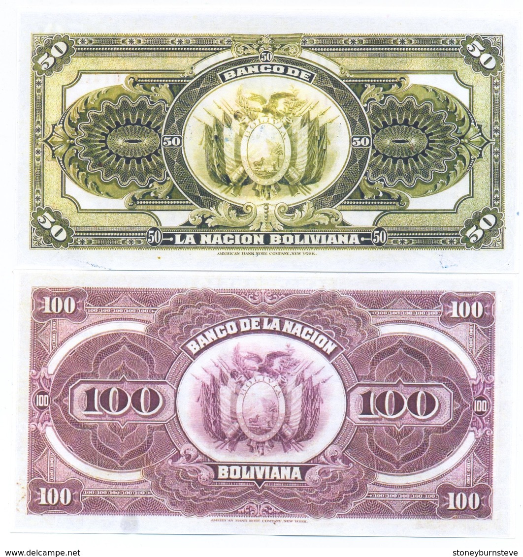 Bolivia 6 Note Set 1928 COPY - Bolivie