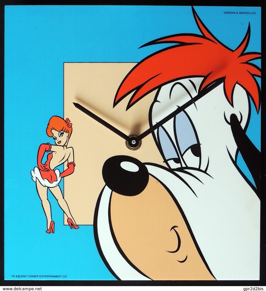 Cartoon Dessins Animés - Pendule Murale DROOPY & La Pin'Up De TEX AVERY Par DÉMONS & MERVEILLES 2000 Fonctionne - Autres & Non Classés