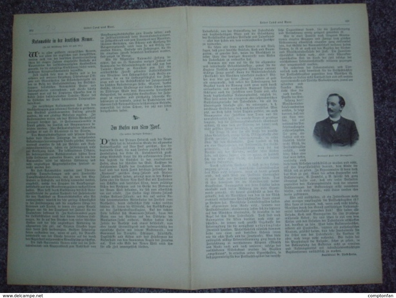 588 Adolf Wald Automobile Der Deutschen Armee Druck 1902 !!! - Véhicules