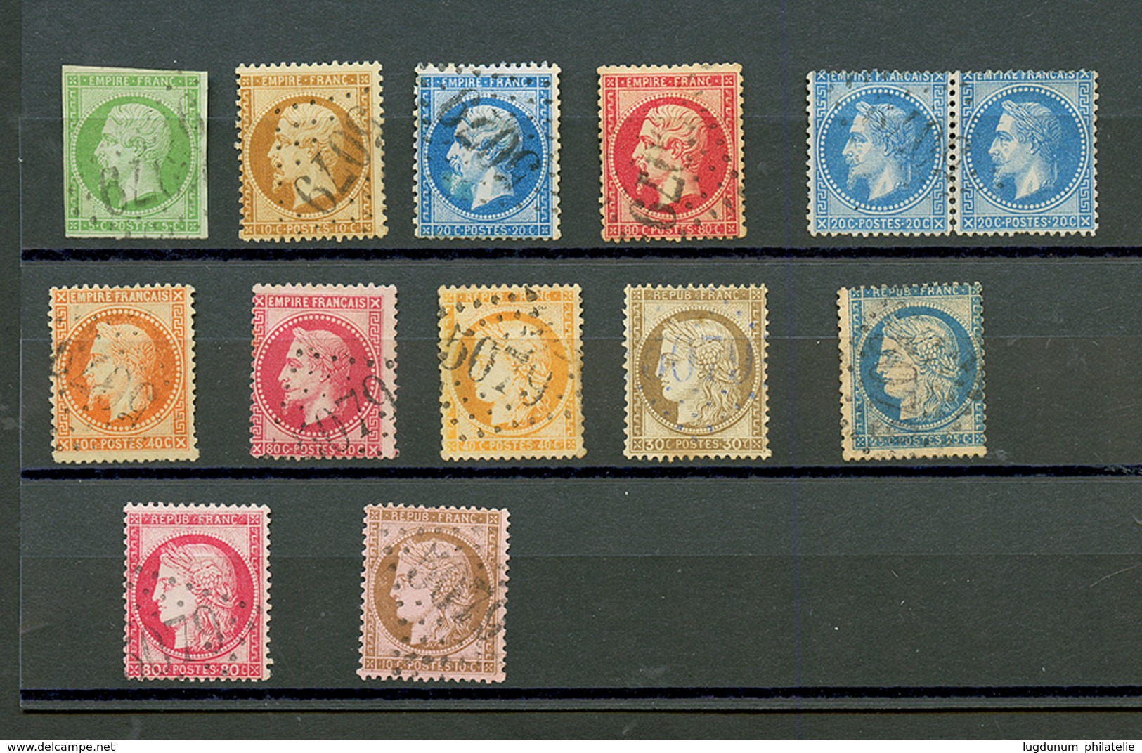 ALEXANDRETTE : GC 5079 Sur 13 Timbres (N°12, 21, 22, 24, 29 Paire, 31, 32, 38, 56, 57, 58, 60). TB, B Ou Pd. - Altri & Non Classificati