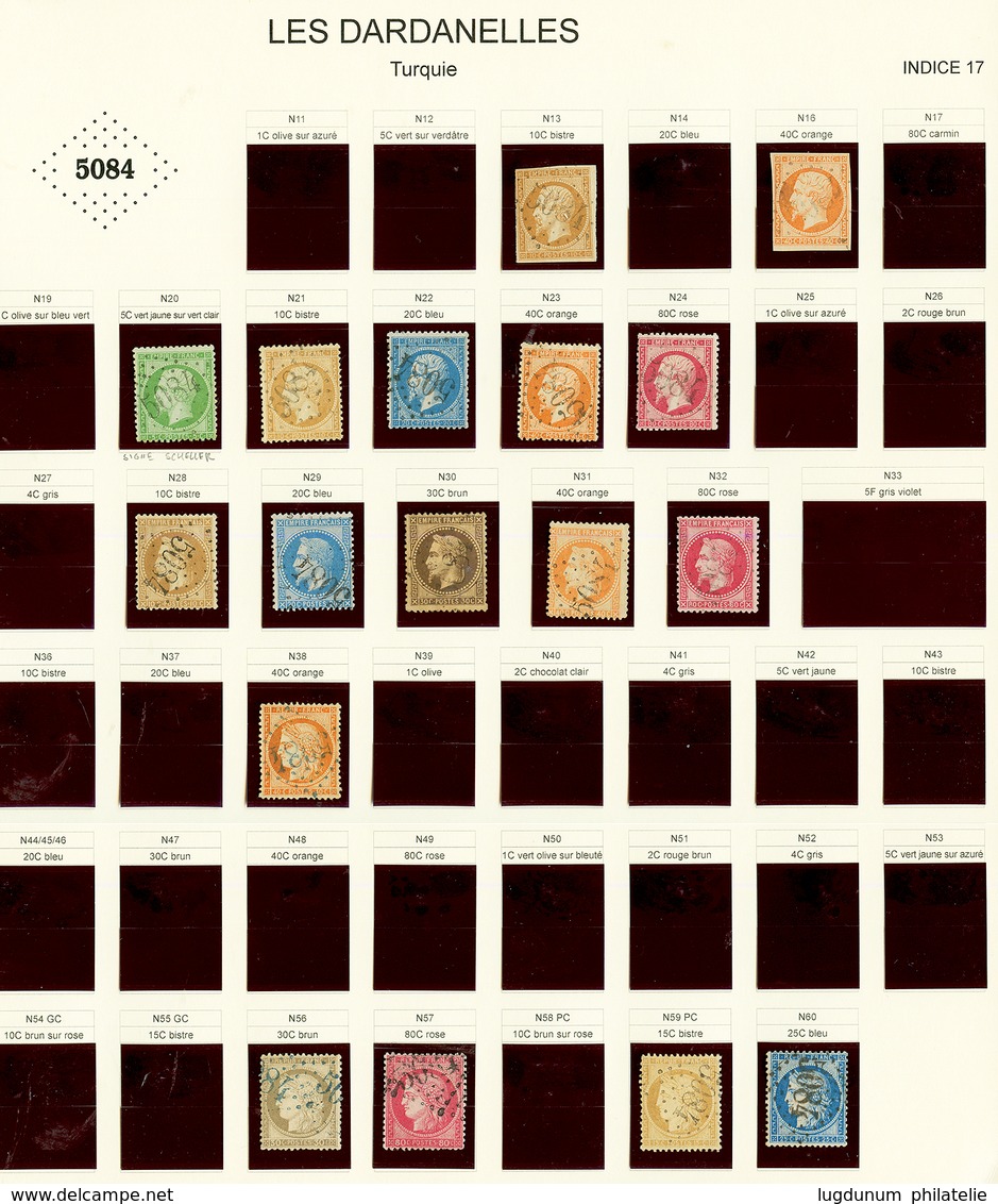 DARDANELLES : GC 5084 Sur 17 Timbres. TB, B Ou Pd. - Andere & Zonder Classificatie