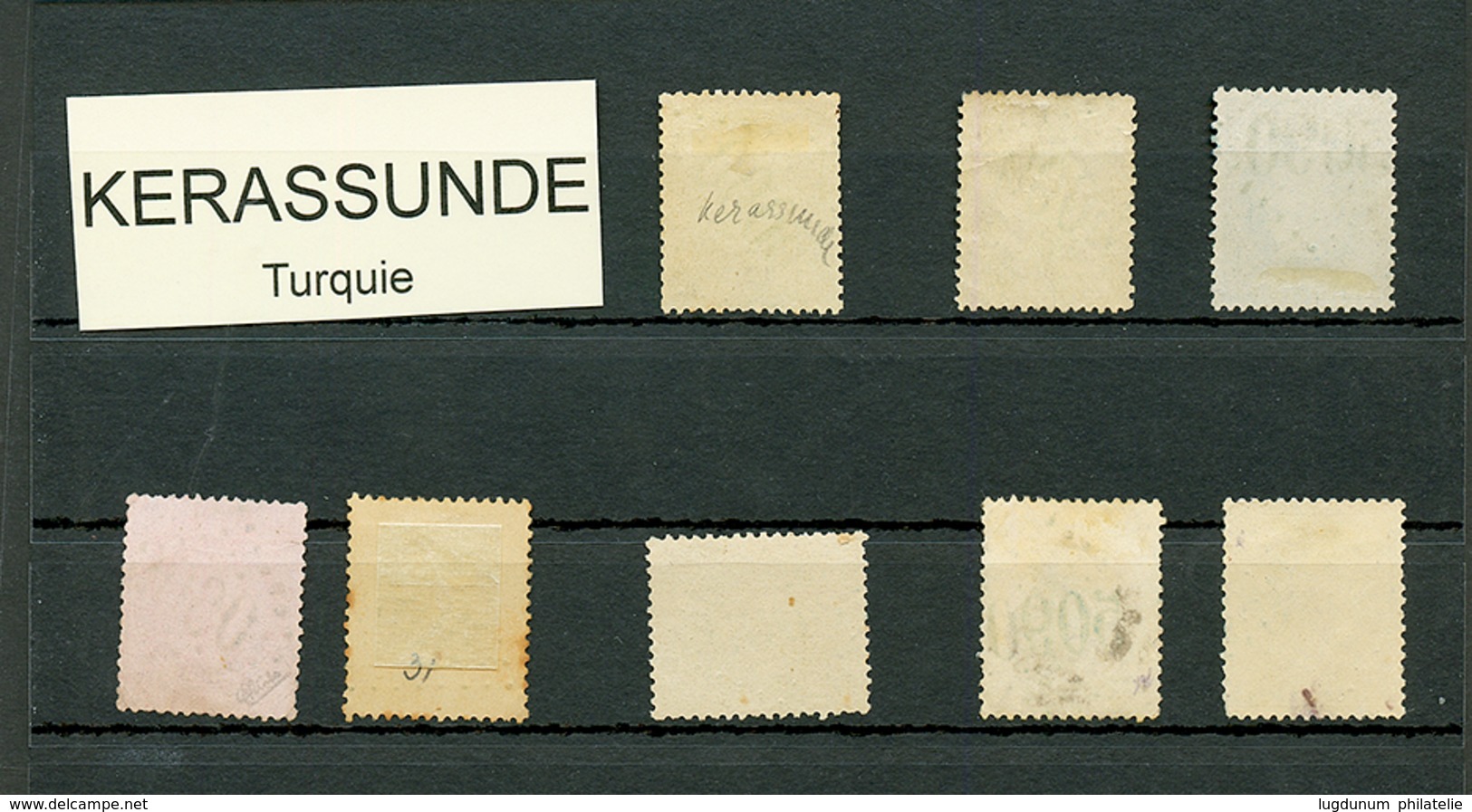 KERASSUNDE : GC 5090 Sur 8 Timbres (N°21, 23, 29, 30, 31, 32, 48, 59). 1 Certificat. TB, B Ou Pd. - Altri & Non Classificati