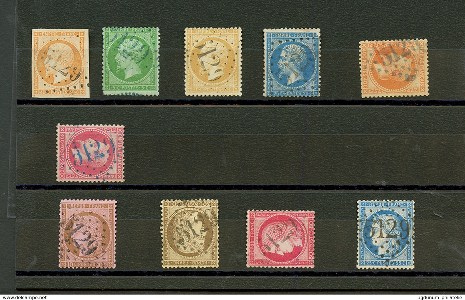 PORT-SAID : GC 5129 Sur 10 Timbres (N°16, 20, 21, 22, 31, 32, 56, 57, 58, 60). 4 Certificats. TB, B Ou Pd. - Other & Unclassified