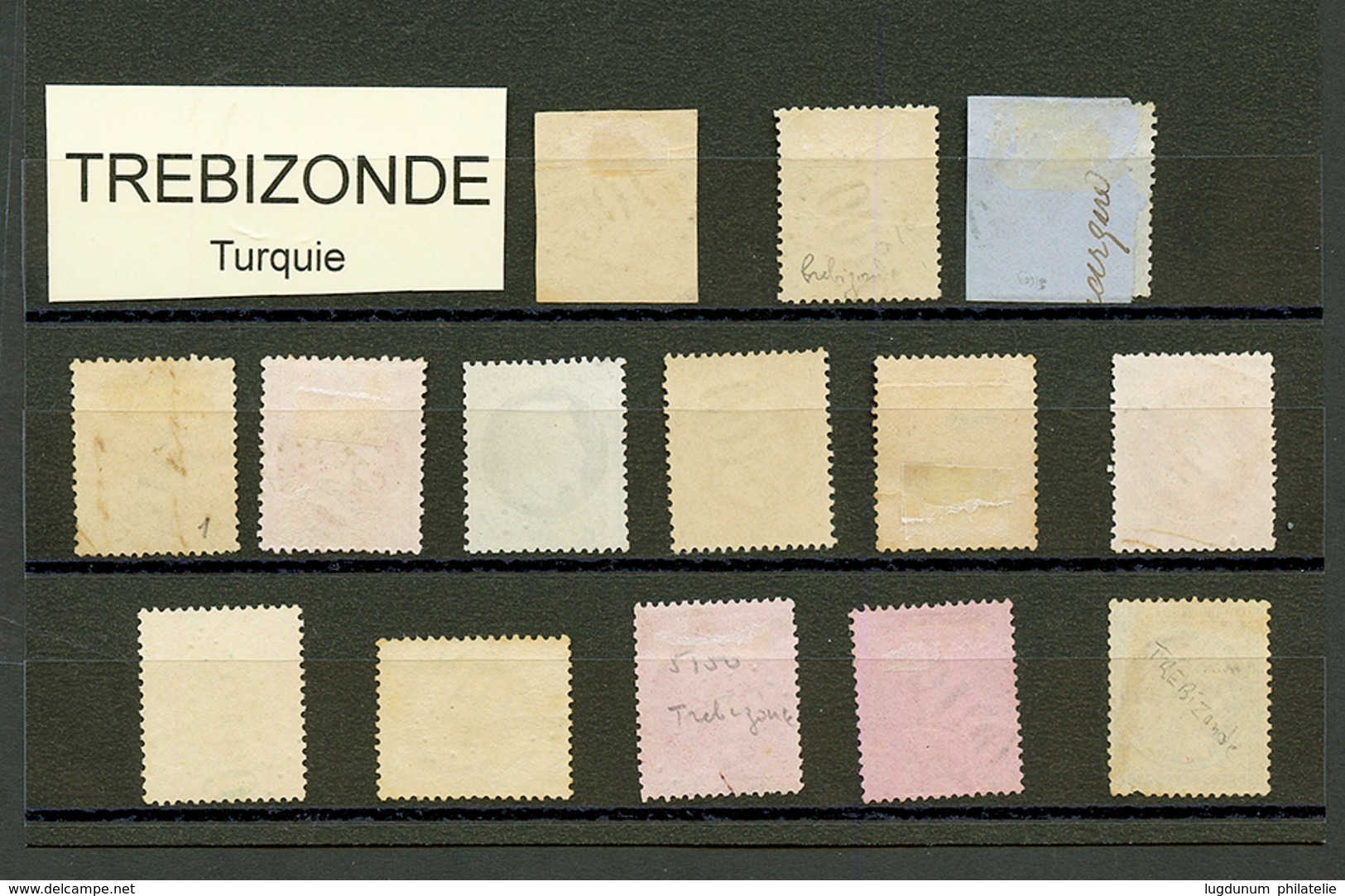 TREBIZONDE : GC 5100 Sur 14 Timbres (n°13, 21, 22, 23, 24, 27, 28, 31, 32, 38, 56, 57, 58, 60). TB, B Ou Pd. - Otros & Sin Clasificación