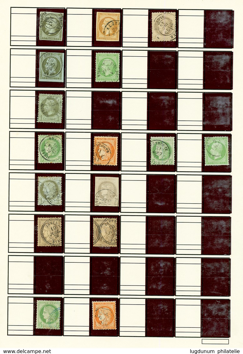 BUREAUX FRANCAIS A L ' ETRANGER : Ensemble De 68 Timbres Avec Cachets à Date. TB, B Ou Pd. - Andere & Zonder Classificatie