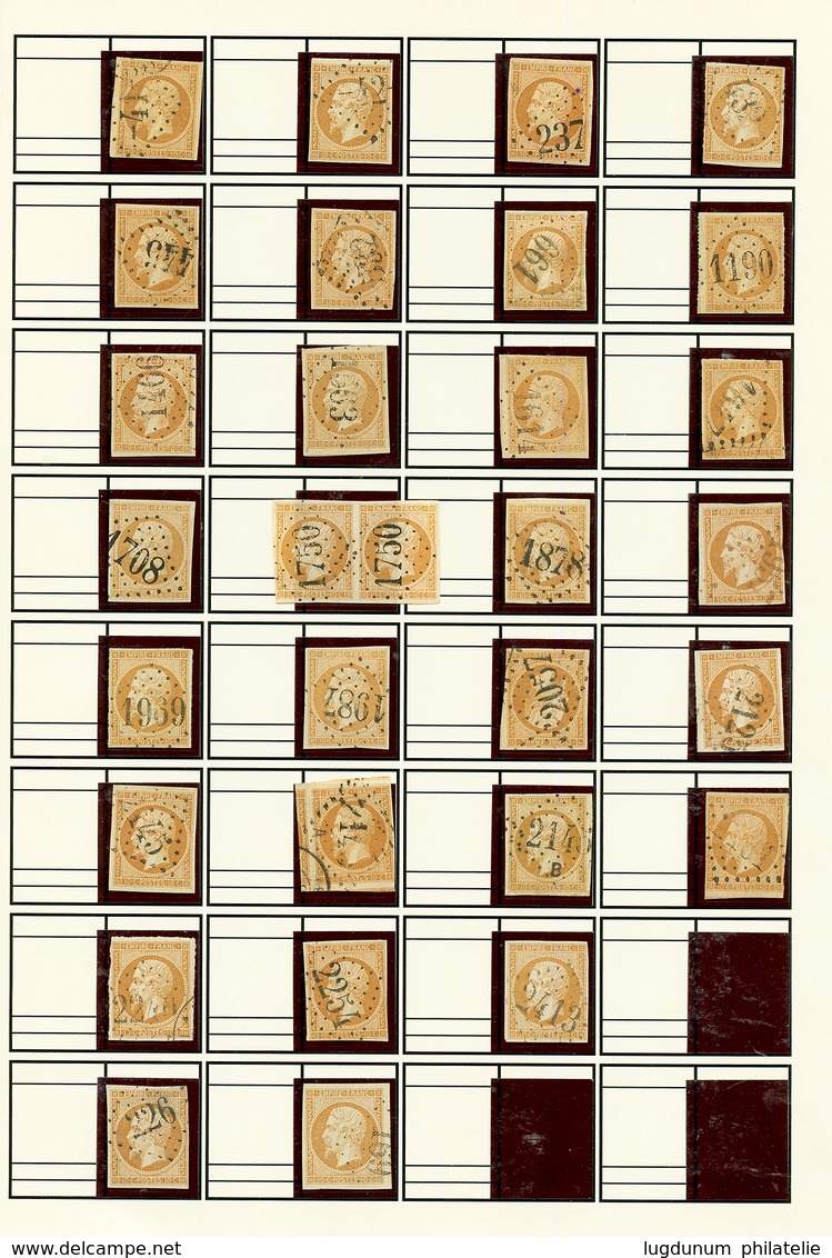 GROS CHIFFRES Sur Emission EMPIRE NON DENTELE - Ensemble Exceptionnel De Timbres Avec GC Sur émision EMPIRE : 1c(n°11)x1 - Sonstige & Ohne Zuordnung