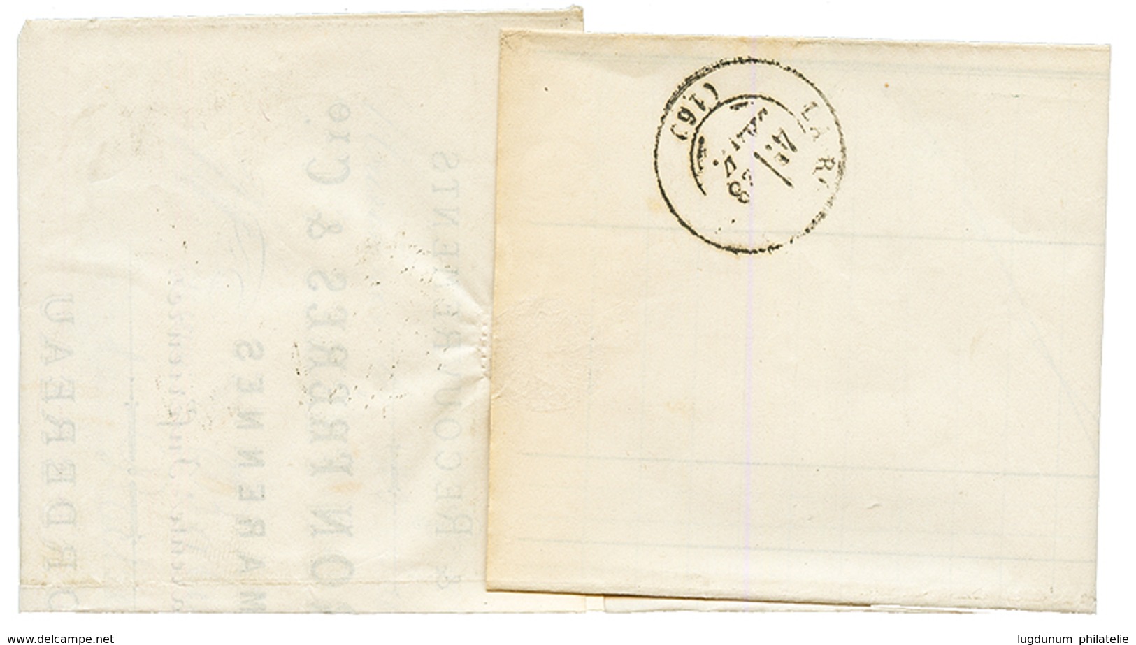 "PIQUAGE De MARENNES Sur BORDEAUX" : 1871 20c BORDEAUX (n°45) Avec Piquage Spécial Obl. GC 2210 + T.17 MARENNES Sur Lett - 1853-1860 Napoleone III