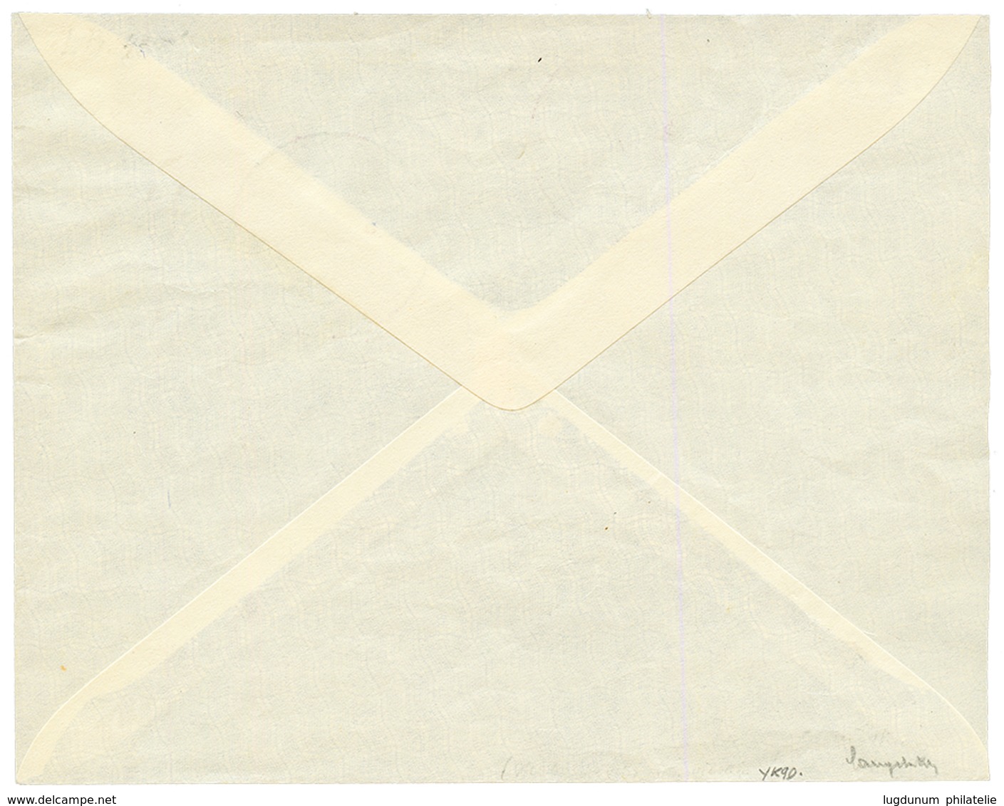 1948 JERUSALEM POSTE FRANCAISE 20m (n°2) Obl. Sur Enveloppe Pour PARIS. RARE. Timbre Rare Sur Lettre (cote Détaché = 400 - Otros & Sin Clasificación