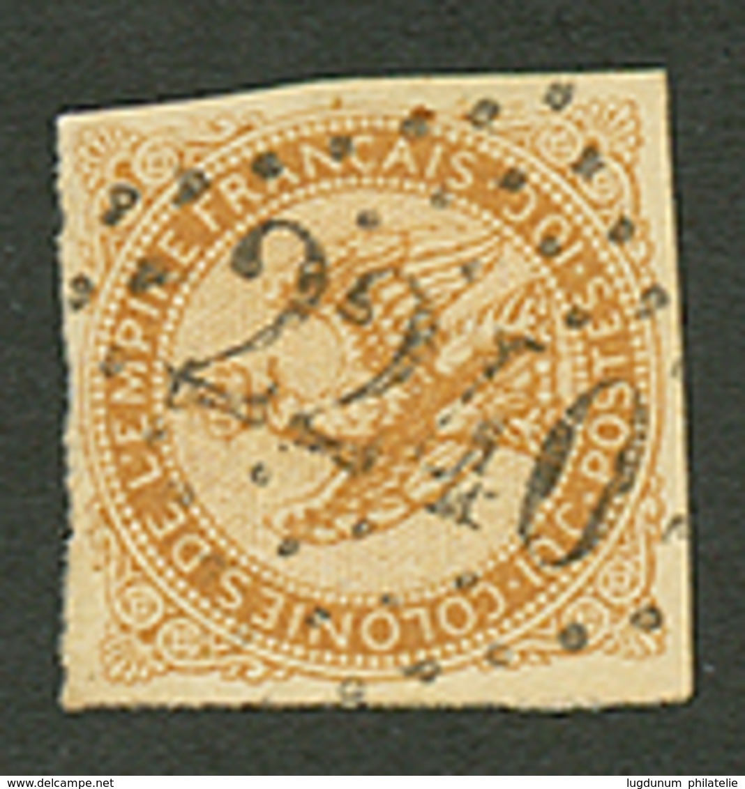 COLONIES GENERALES 10c AIGLE Obl. GROS CHIFFRE 2240 De MARSEILLE. RARE. Superbe. - Andere & Zonder Classificatie