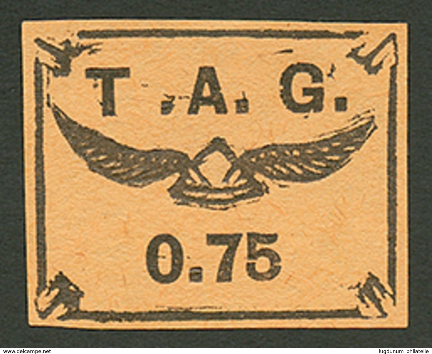 GUYANE - TAG : PA 0. 75 (n°3) Neuf. Cote 1600€. Signé BRUN. Superbe. - Autres & Non Classés