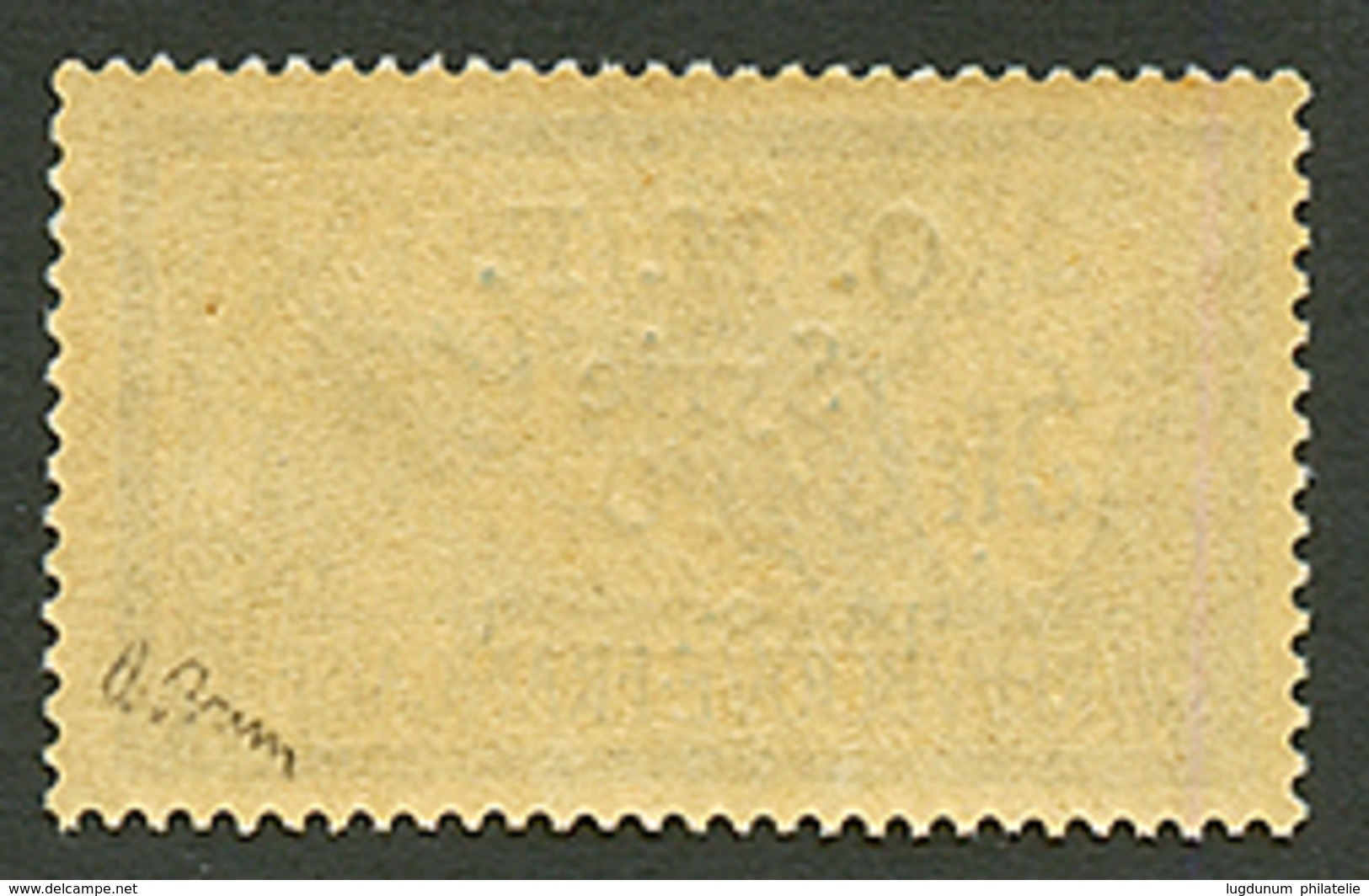 SYRIE : 100pi S/ 5F(n°43) Neuf **. Cote 585€. Timbre Rare (tirage = 750 Ex.). Signé BRUN. Superbe. - Altri & Non Classificati