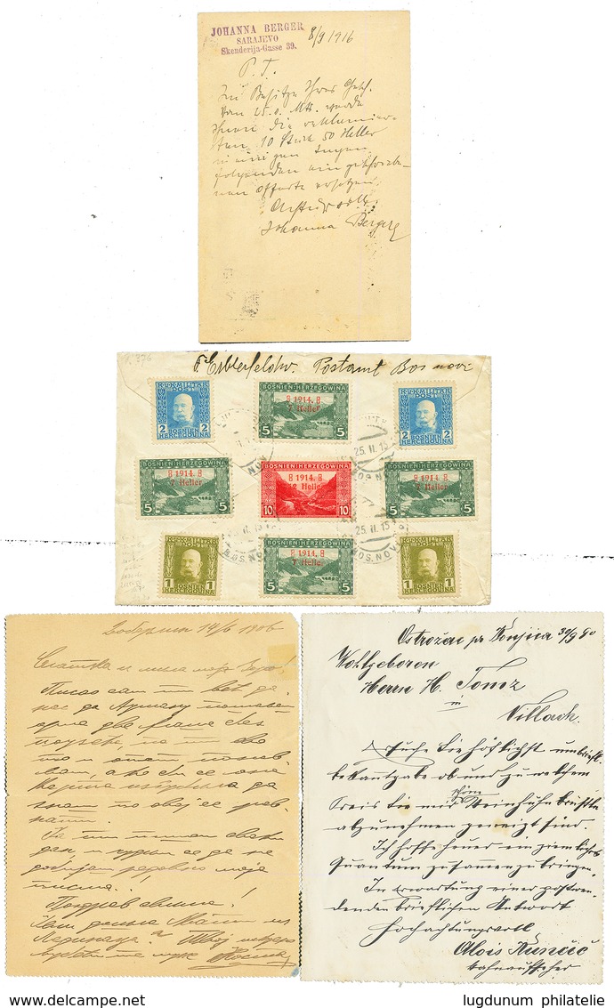 BOSNIA : Lot 4 Interesting And Rare Covers. Vvf. - Bosnien-Herzegowina