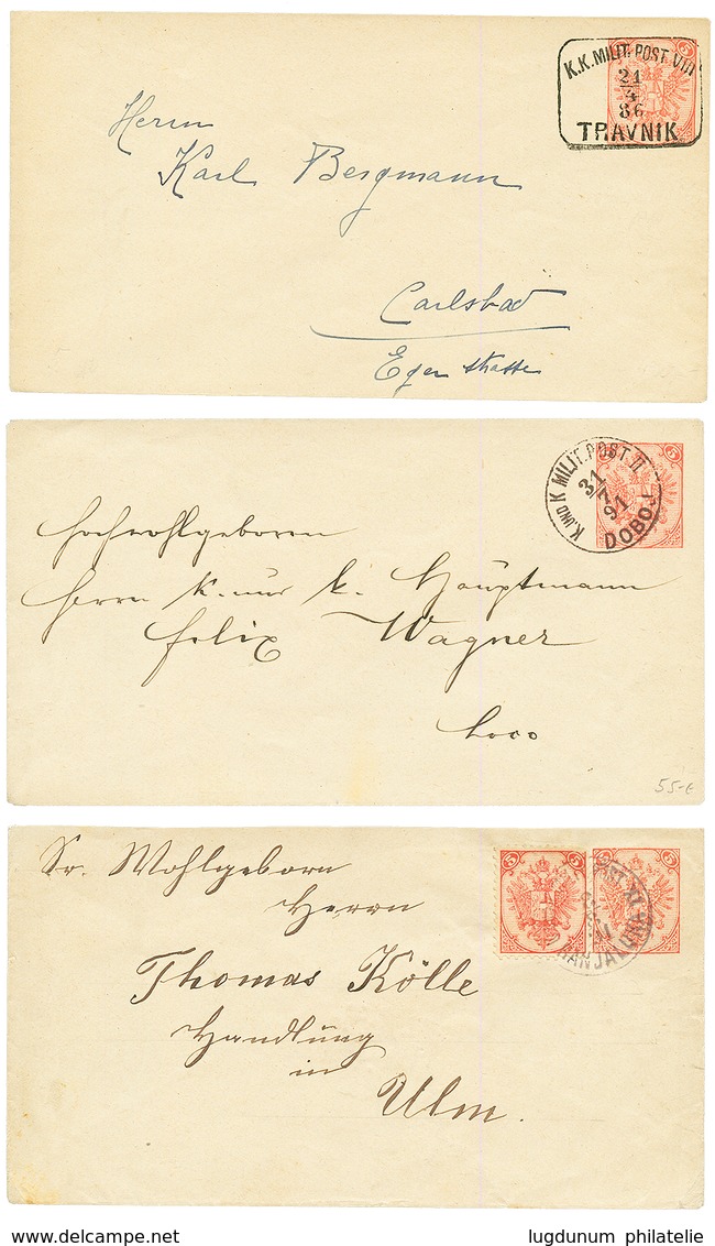 BOSNIA : Lot 8 Interesting Covers (GLAMOC, JAJCE, ILIDZE, Manuscript Mark, Combination ....). Superb. - Bosnië En Herzegovina