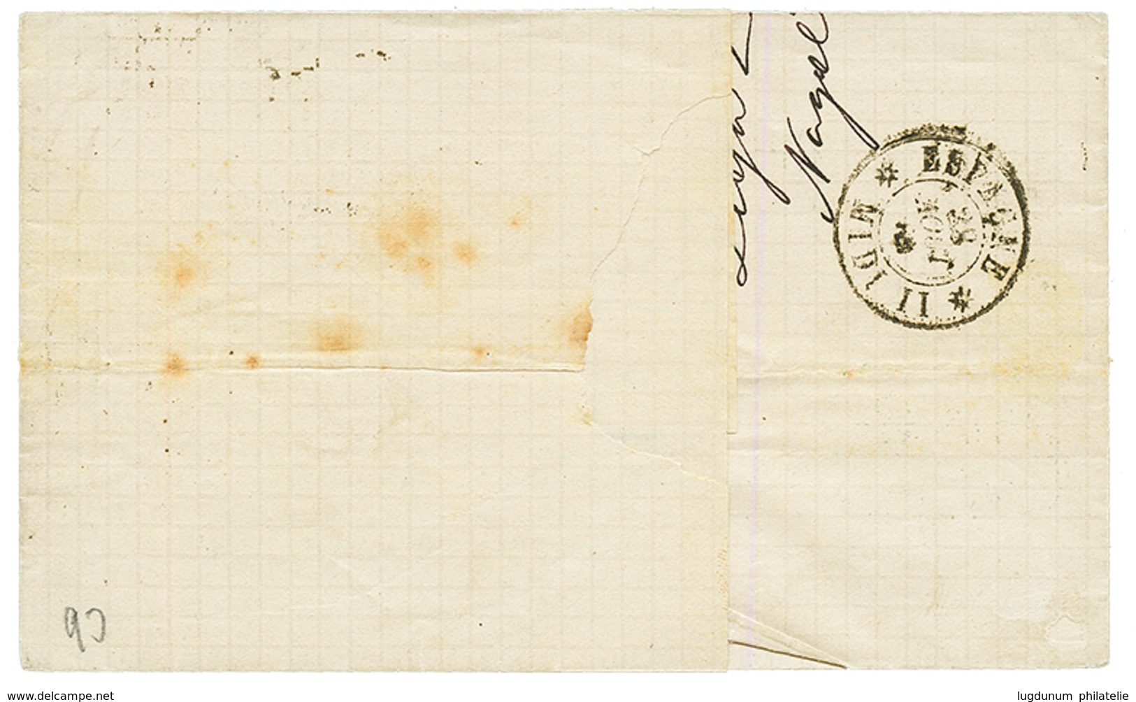 BELGIUM : 1869 20c + 1F Lilac On Cover From LIEGE To MADRID (SPAIN). Vvf. - Autres & Non Classés