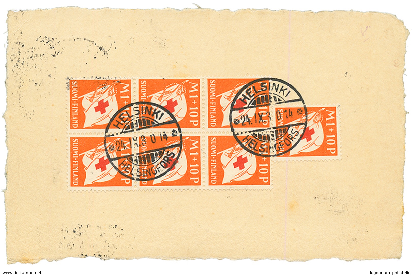 FINLAND - ZEEPELIN : 1930 2m20(x2) + Verso 1m10(x7) On Card Via ZEEPELIN To SWITZERLAND. Vvf. - Andere & Zonder Classificatie