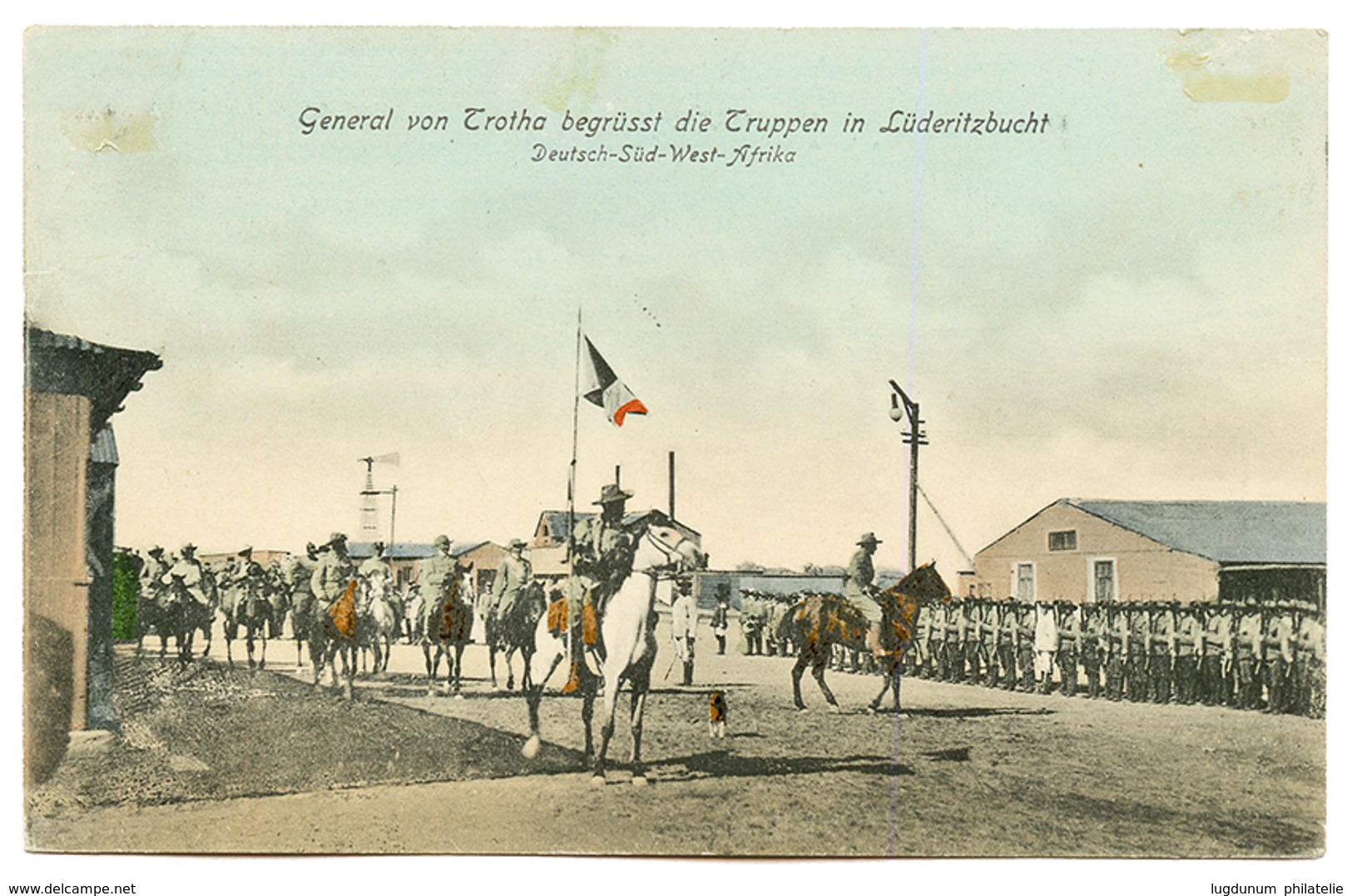 DSWA : 1906 AUS Violet On Card To GERMANY. Superb. - África Del Sudoeste Alemana