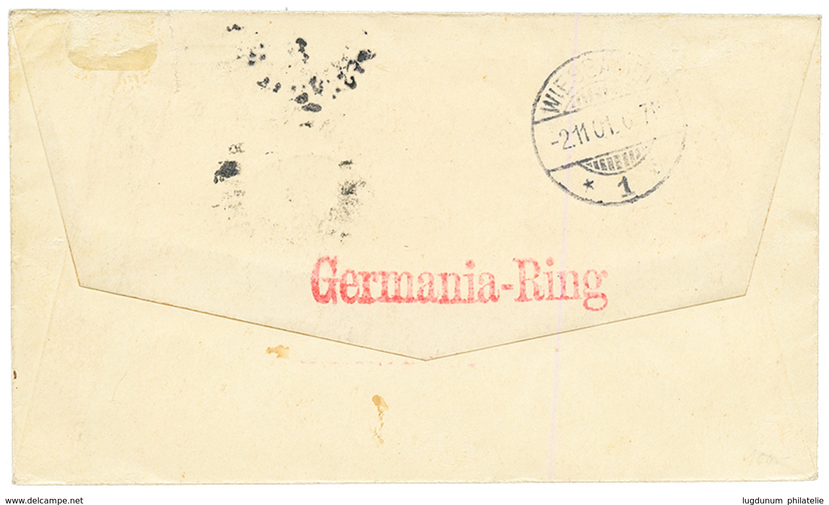 MARSHALL : 1901 10pf (n°3I) + 20pf (n°4I) Canc. JALUIT On REGISTERED Envelope To WIESBADE. Superb. - Marshall