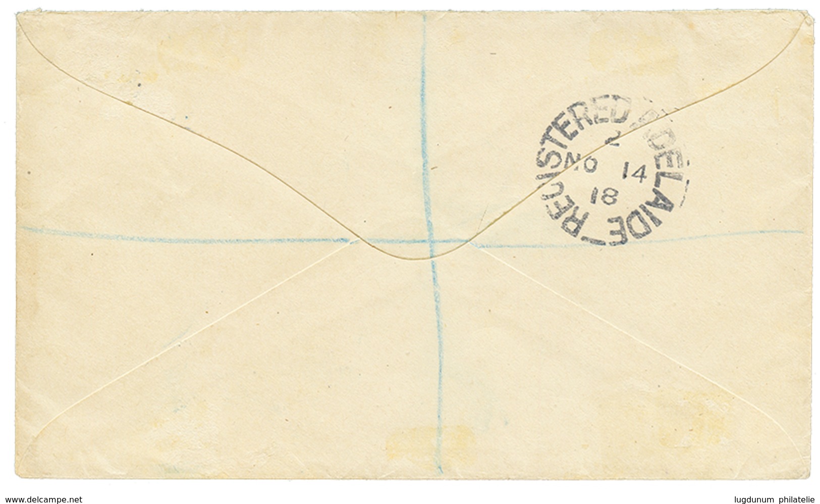 GILBERT & ELLICE - ONOTOA : 1918 1/2d + 1d + 2d + 2 1/2d Canc. ONOTOA ISLAND + REGISTERED Label TARAWA On Envelope To AU - Islas Gilbert Y Ellice (...-1979)