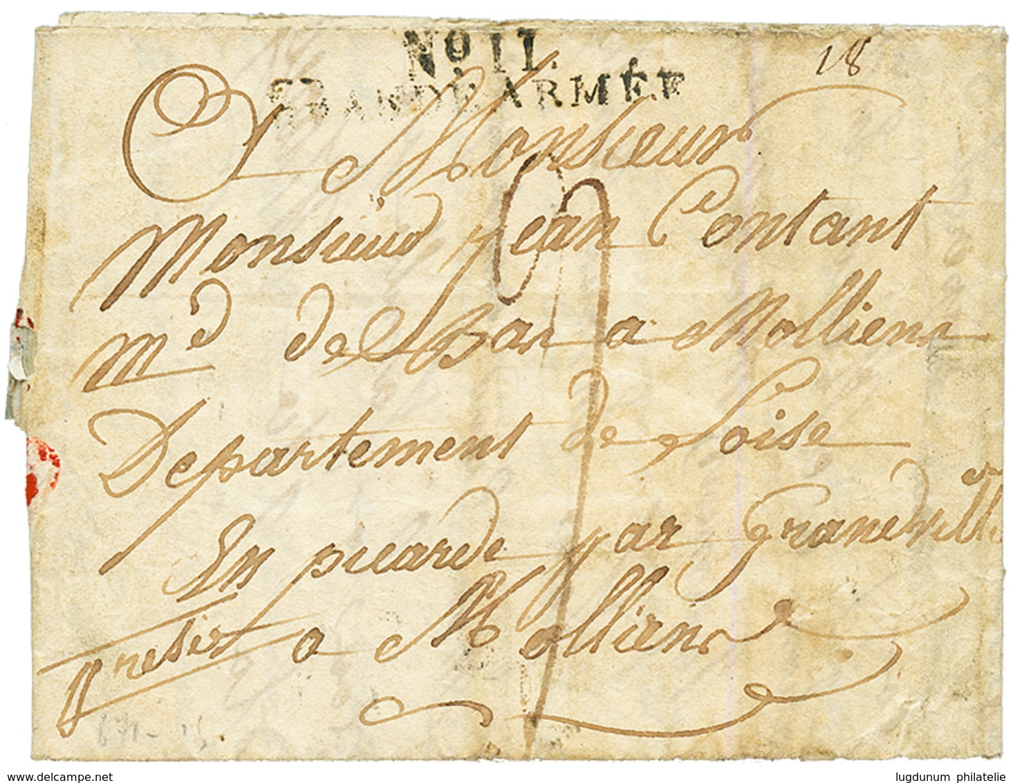 RUSSIA - NAPOLEON'S OCCUPATION Of MOSCOW : 1812 N°11 GRANDE ARMEE On Entire Letter With Text Datelined "MOSCOU 6 Octobre - Sonstige & Ohne Zuordnung