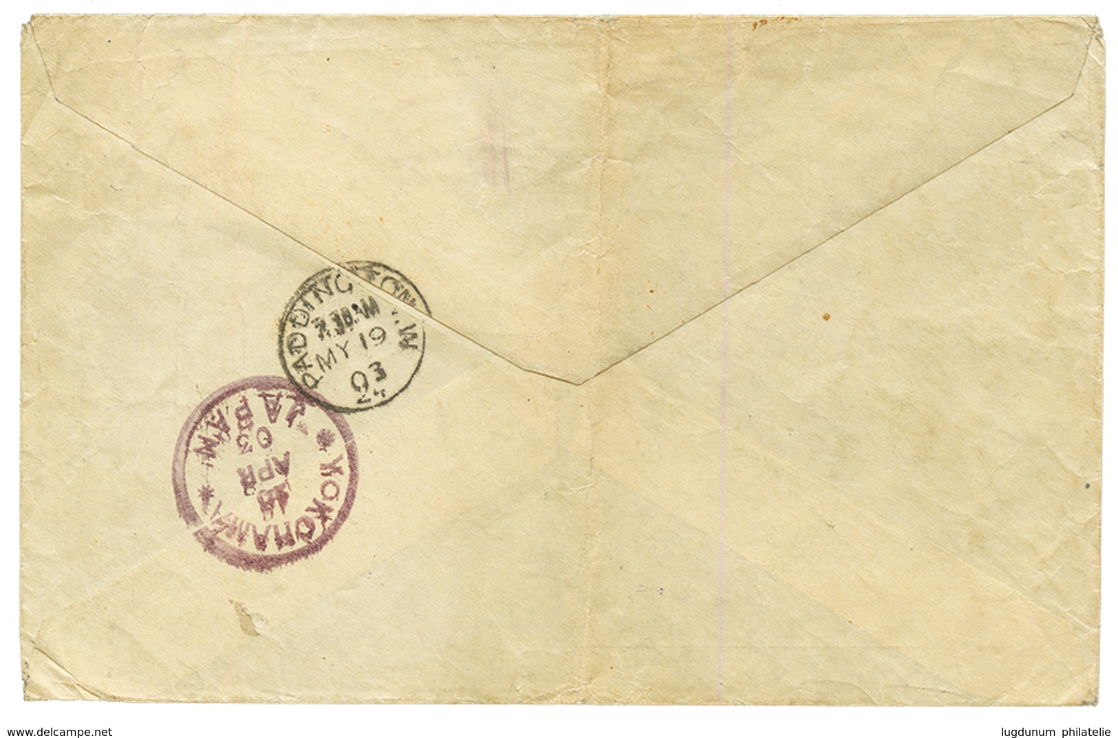 RUSSIA : 1903 RUSSIA 1k + 4k + 5k Canc. NAGASAKI JAPAN + PAQUEBOT On Envelope To ENGLAND. RARE. Vf. - Otros & Sin Clasificación