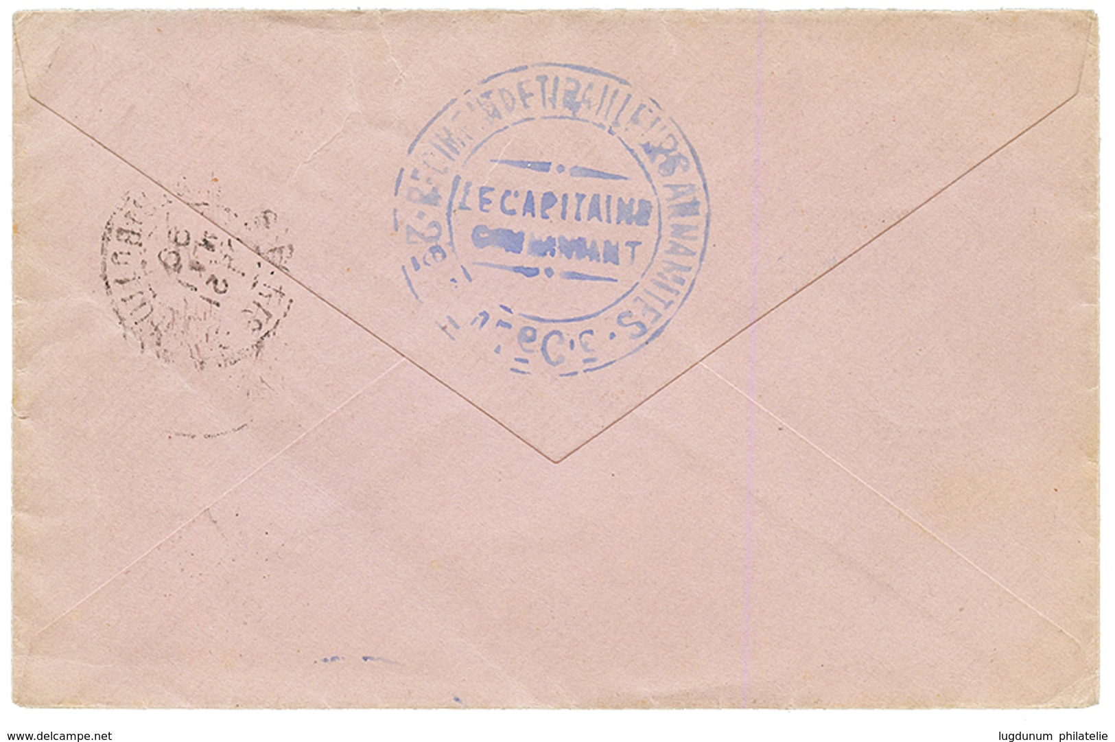 SIAM - French Occupation : 1899 SAIGON COCHINCHne + "TROUPES D' OCCUPATION De CHANTABOUM" On Envelope To FRANCE. RARE. V - Altri & Non Classificati