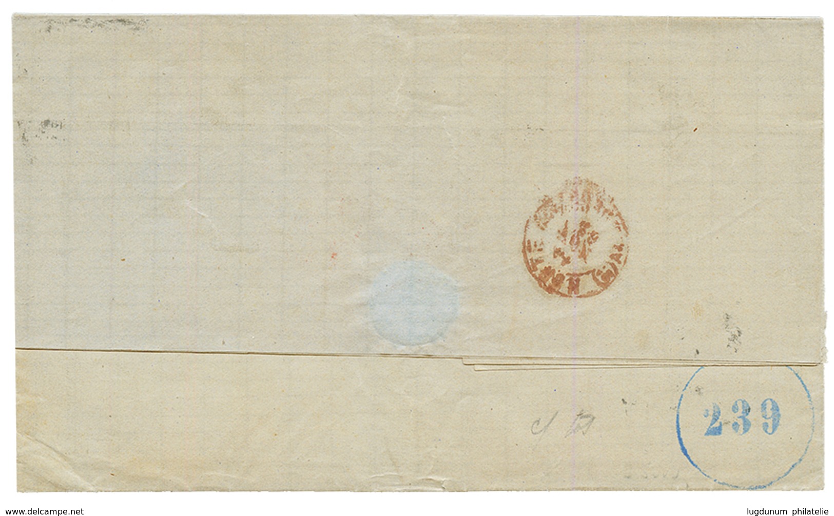1867 SPAIN 20c(x2) On Entire Letter From SANTANDER To CARUPANO VENEZUELA. Vvf. - Sonstige & Ohne Zuordnung