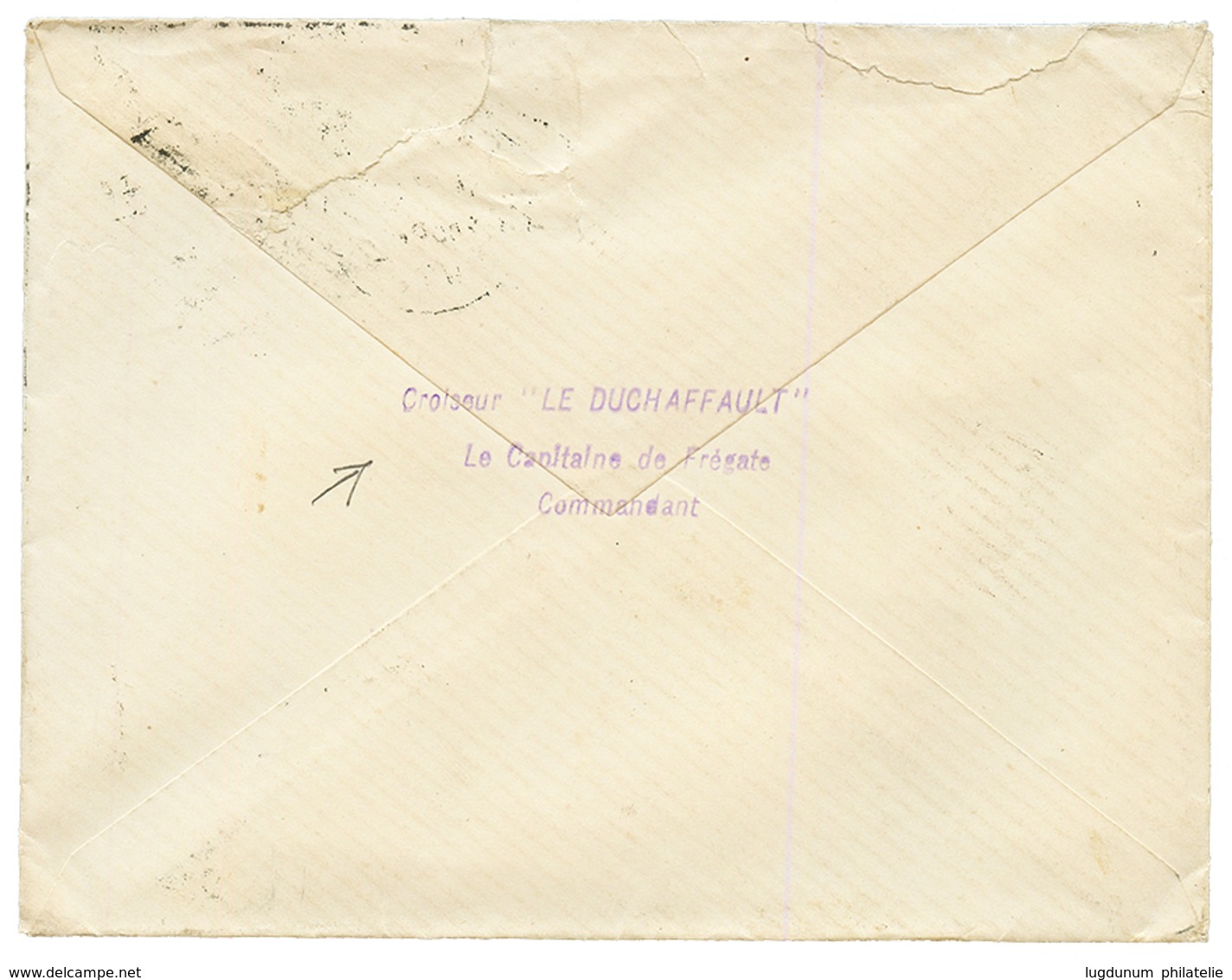 USA To NEW CALEDONIA : 1893 5c Canc. SAN FRANCISCO On Envelope (fault) With Text Datelined "CROISEUR LE DUCHAFFAULT" To  - Andere & Zonder Classificatie