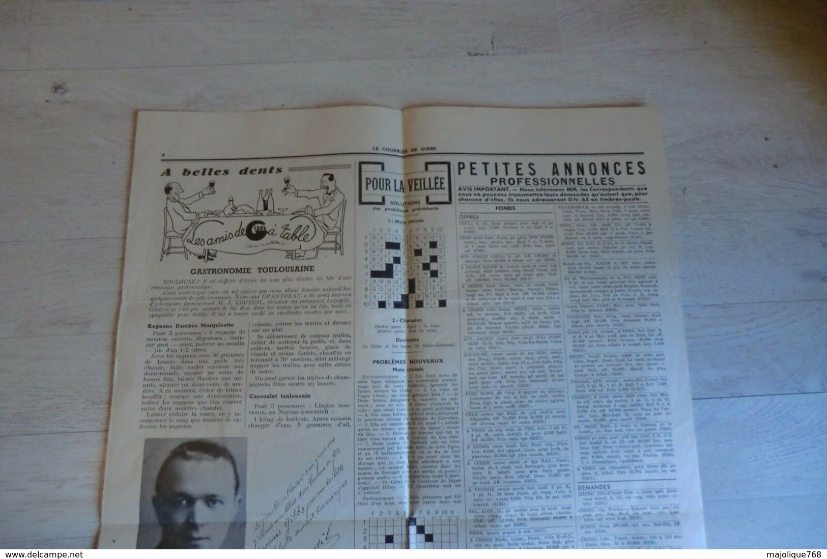 le courrier de Gibbs 14 année N°145 du 15 juillet 1938