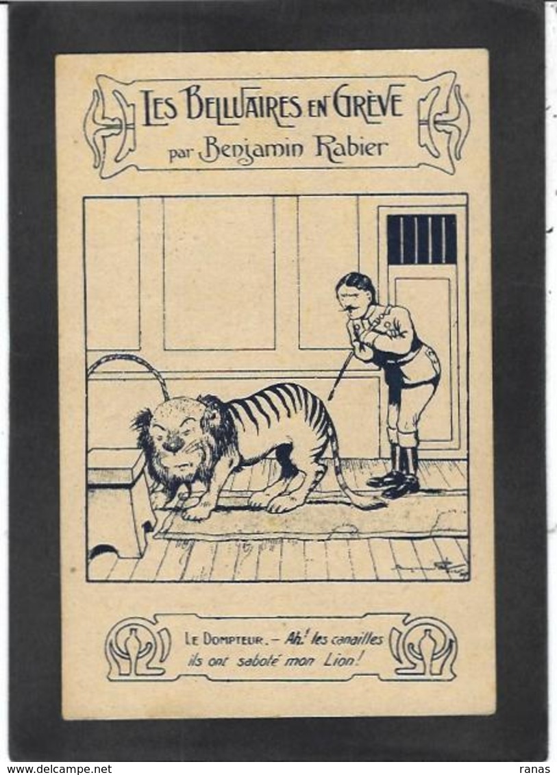 CPA RABIER Benjamin Humour Humor Non Circulé Publicité Publicitaire AUTUN Voir Scan Du Dos Cirque Dompteur - Rabier, B.