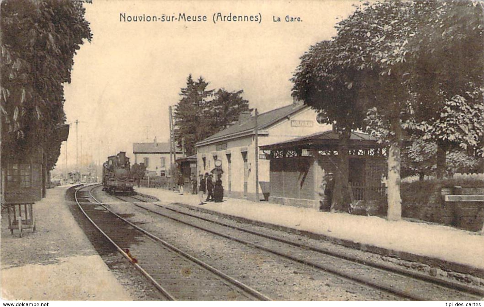 08 - Nouvion-sur-Meuse - La Gare (train Locomotive) - Other & Unclassified