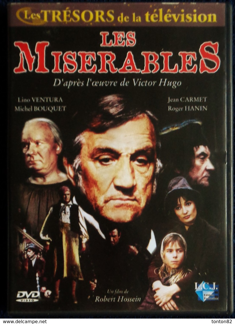 Les Misérables ( Film TV ) - Lino Ventura / Jean Carmet / Michel Bouquet / Roger Hanin . - Drama