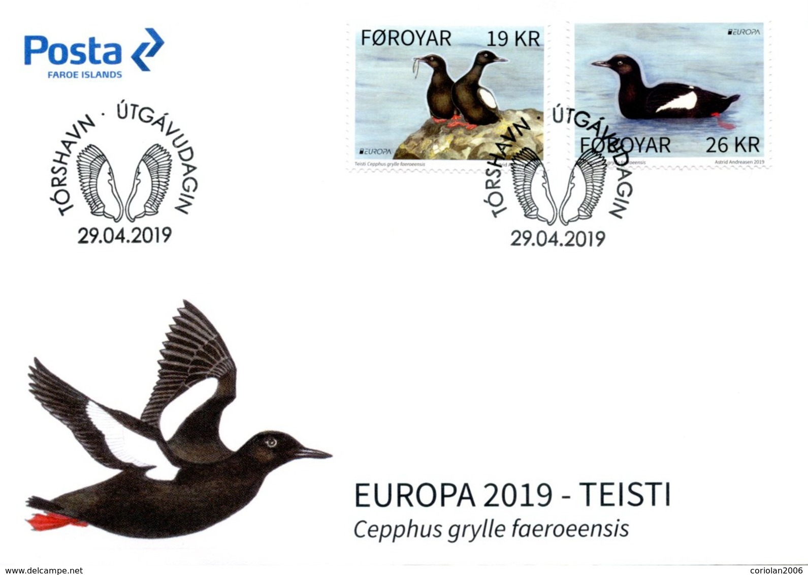 Europa 2019 / Faroe Islands / FDC - 2019