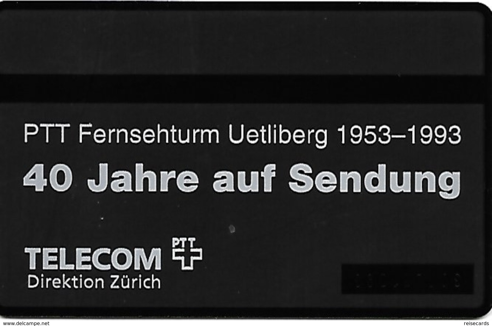 PTT P: V-29 307L FD Zürich - 40 Jahre Fersehturm. Mint - Schweiz