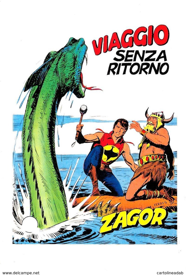 [MD3405] CPM - FUMETTI - ZAGOR - VIAGGIO SENZA RITORNO - Non Viaggiata - Fumetti