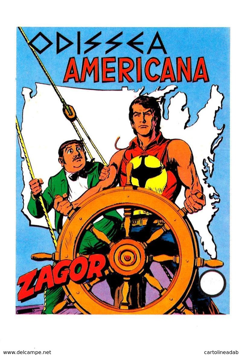 [MD3407] CPM - FUMETTI - ZAGOR - ODISSEA AMERICANA - Non Viaggiata - Fumetti