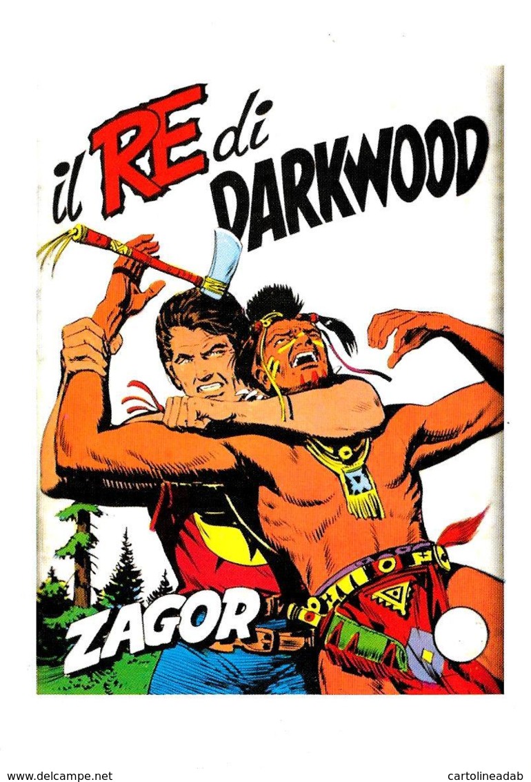 [MD3408] CPM - FUMETTI - ZAGOR - IL RE DI DARKWOOD - Non Viaggiata - Fumetti