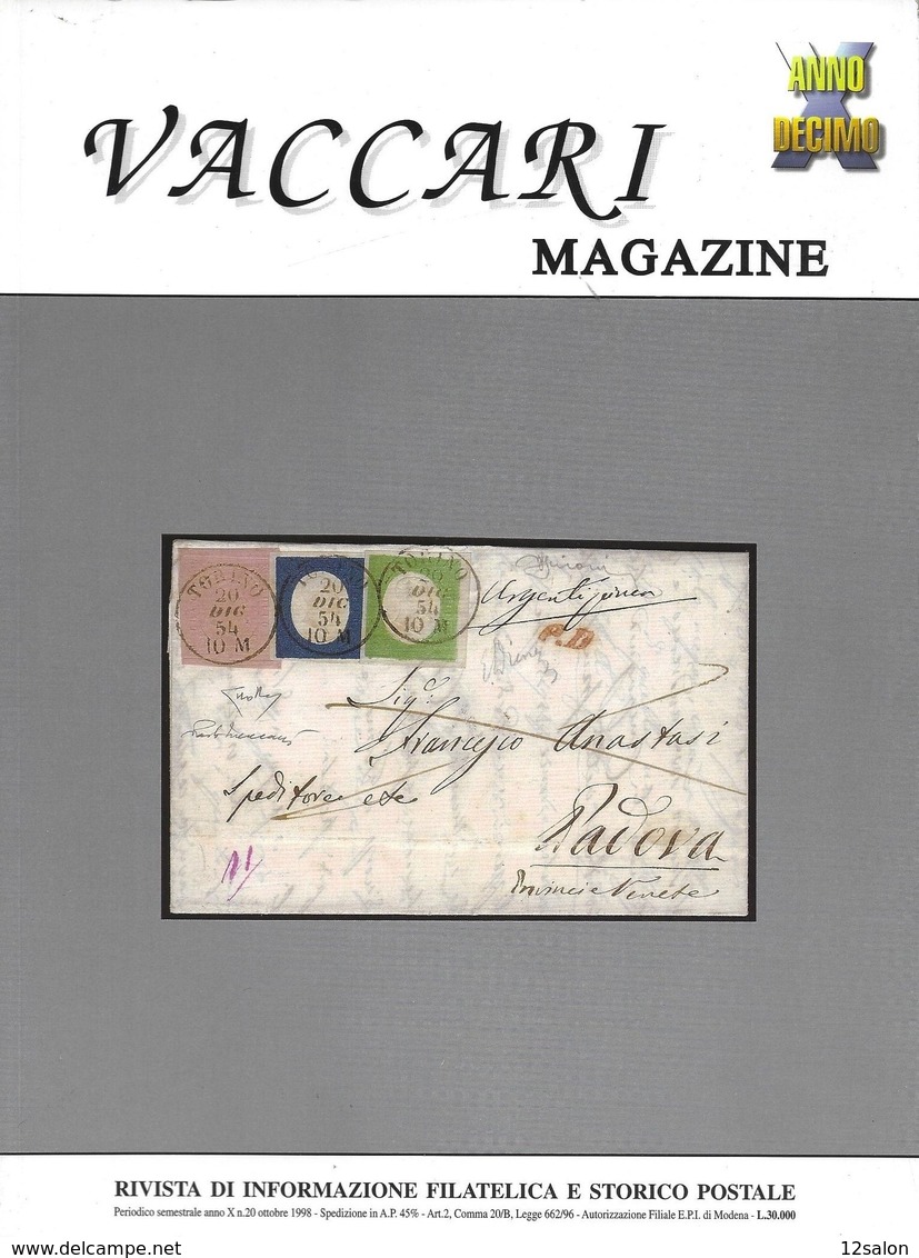 VACCARI MAGAZINE N° 20 Scansione Sommario Scan Sommaire - Italian (from 1941)