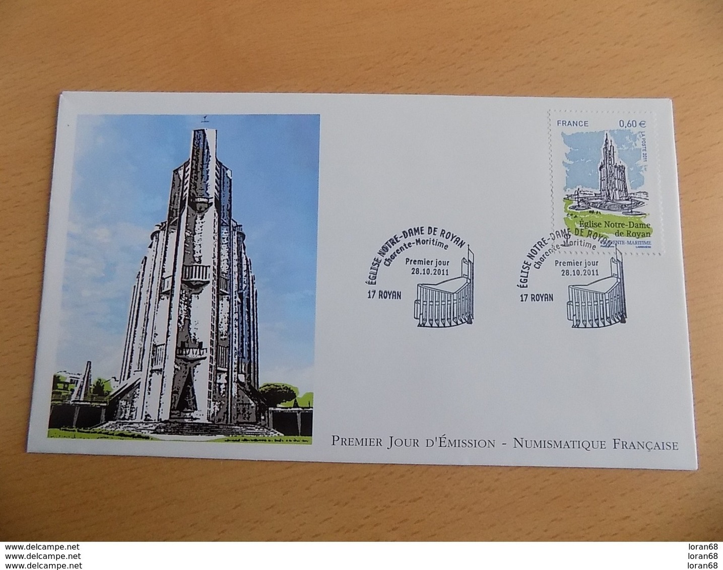 FDC France : Eglise Notre Dame De Royan 28/10/2011 - 2010-2019